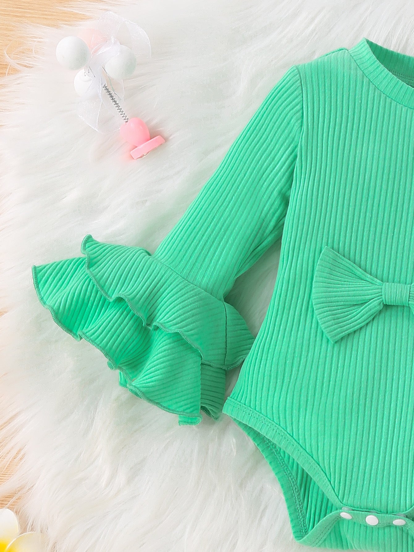 Infant Girls Green Leotard With Trousers