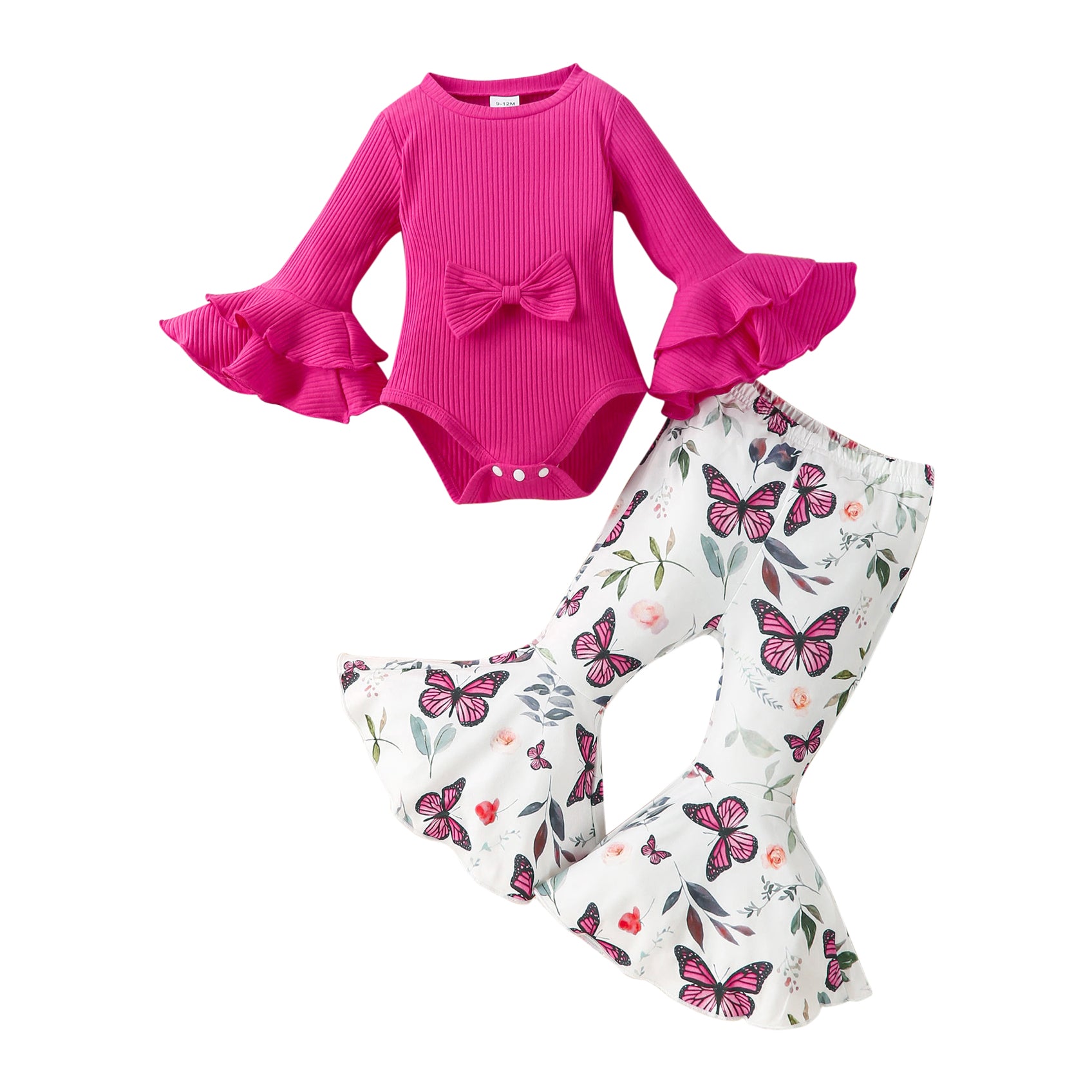 Infant Girls Fuchsia Leotard with Trousers