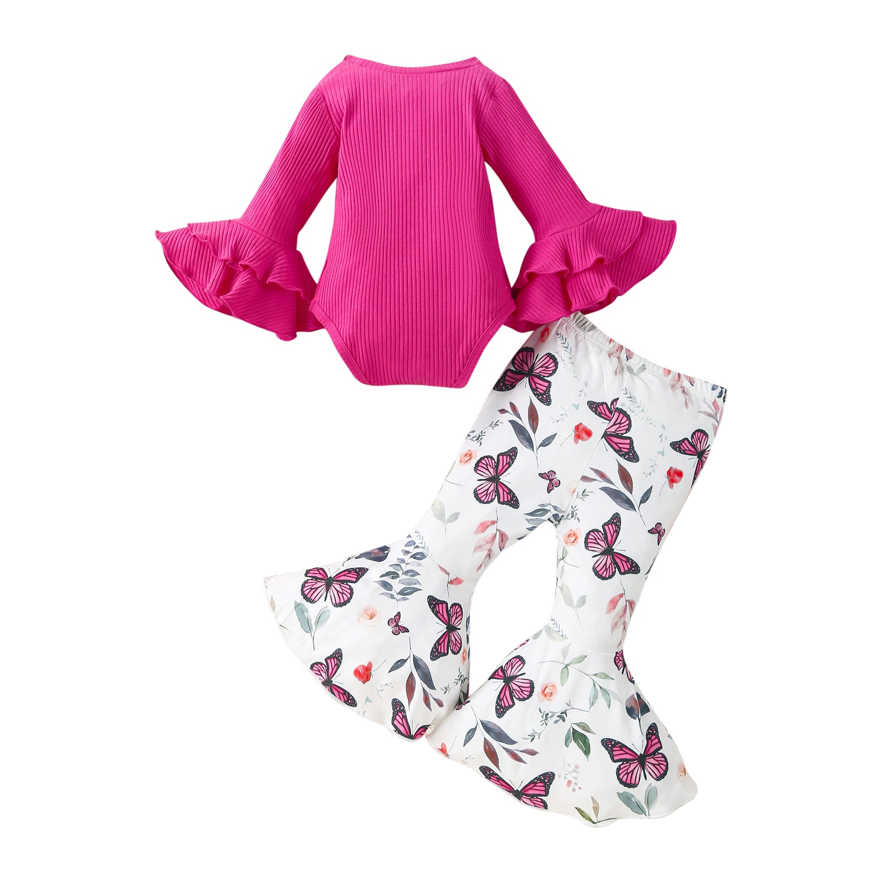 Infant Girls Fuchsia Leotard with Trousers