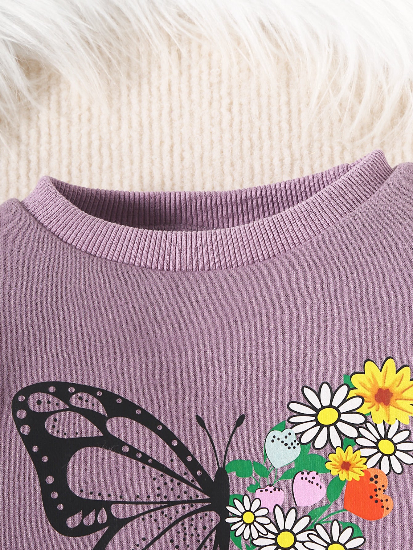 Infant Girls Purple Sweatshirt with Joggers