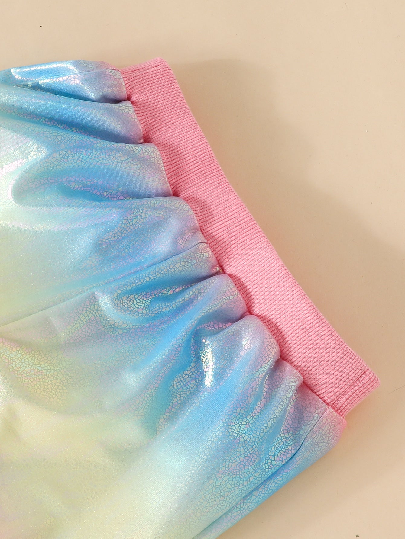 Girls Blue & Pink Dyed Sweatshirt with Joggers