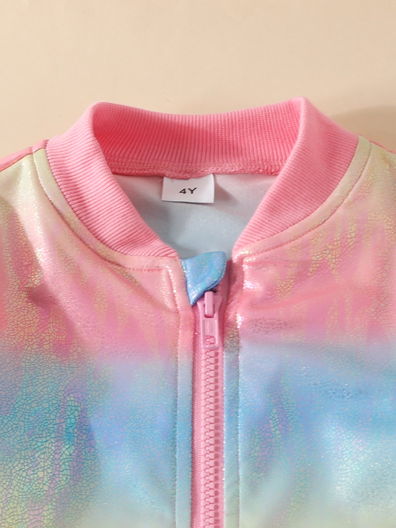 Girls Blue & Pink Dyed Sweatshirt with Joggers