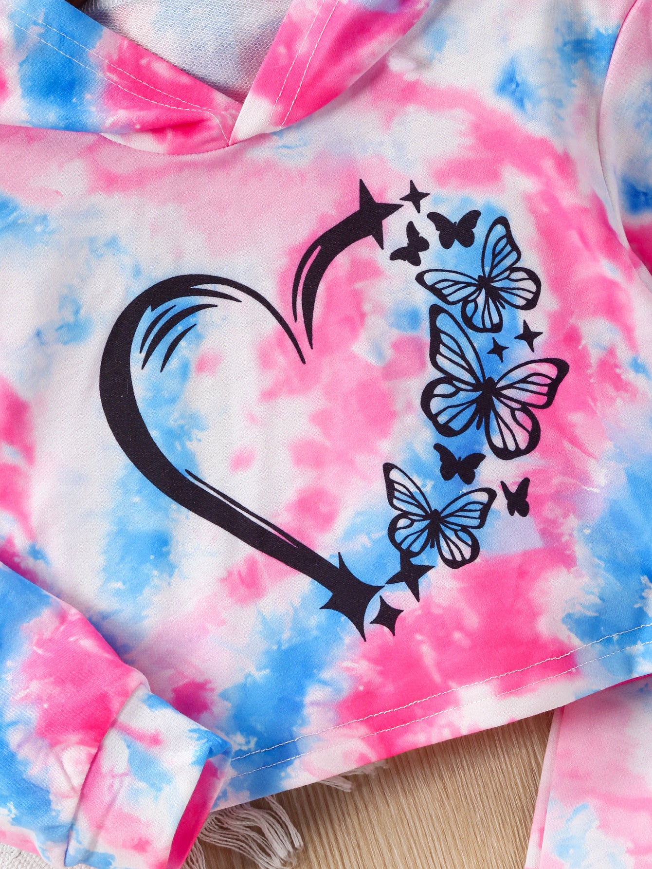 Girls Dyed Top with Joggers