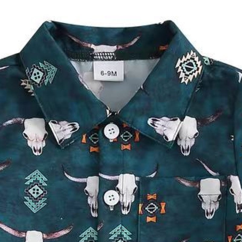 Boys Printed Shirt With Shorts