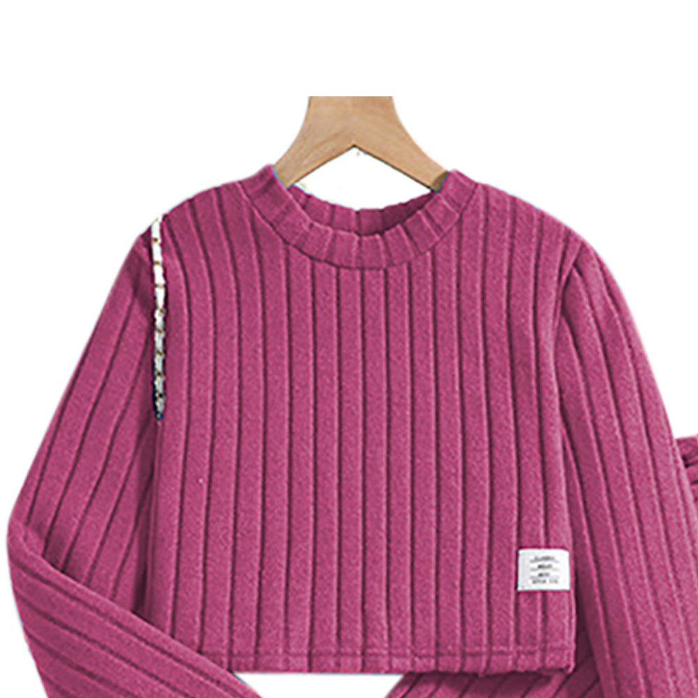 Girls Purple Top with Palazzos