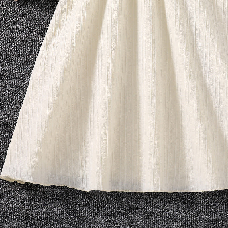 One Shoulder Ruffled Maxi Dress with Belt