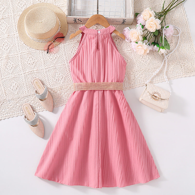 Girls Pink Maxi Dress