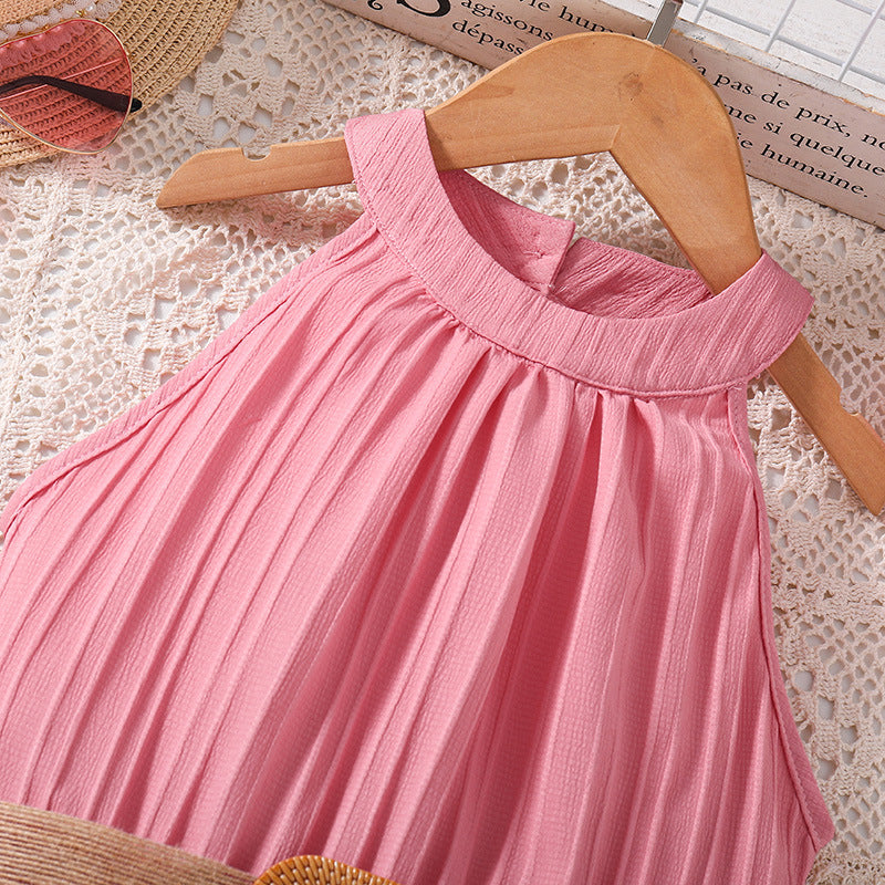 Girls Pink Maxi Dress
