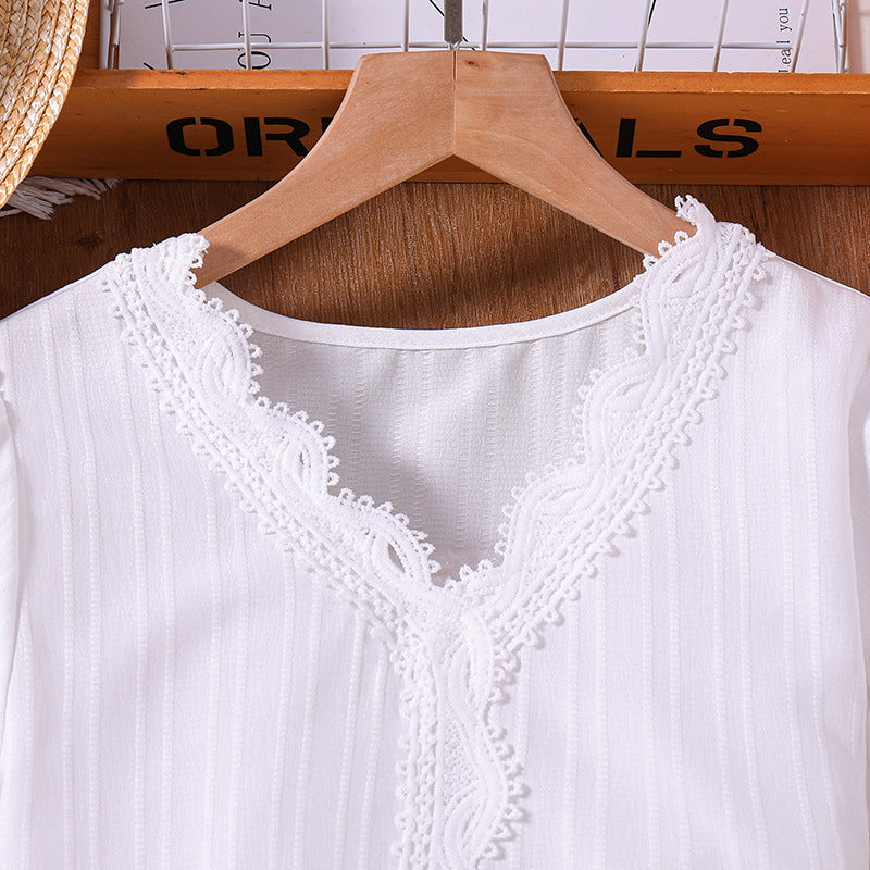 Girls White Top with Shorts