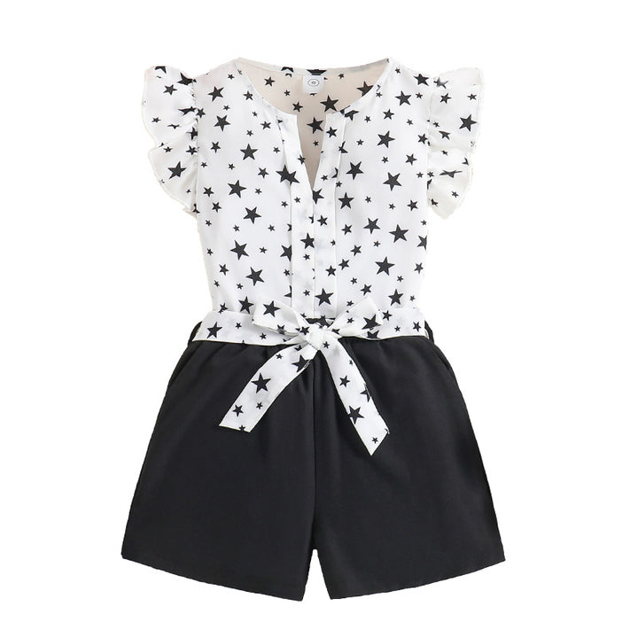 Girls Printed Top with Shorts