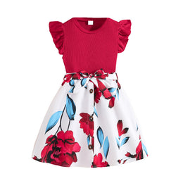 Girls Red Top with Shorts