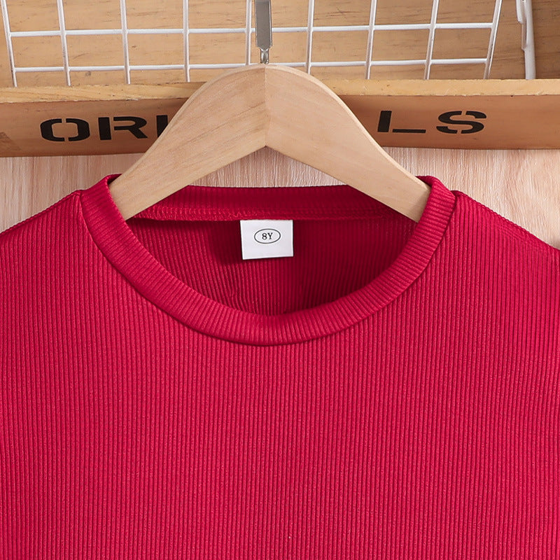 Girls Red Top with Shorts