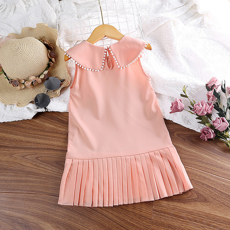 Pink Girls A-Line Dress