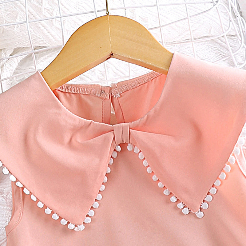 Pink Girls A-Line Dress