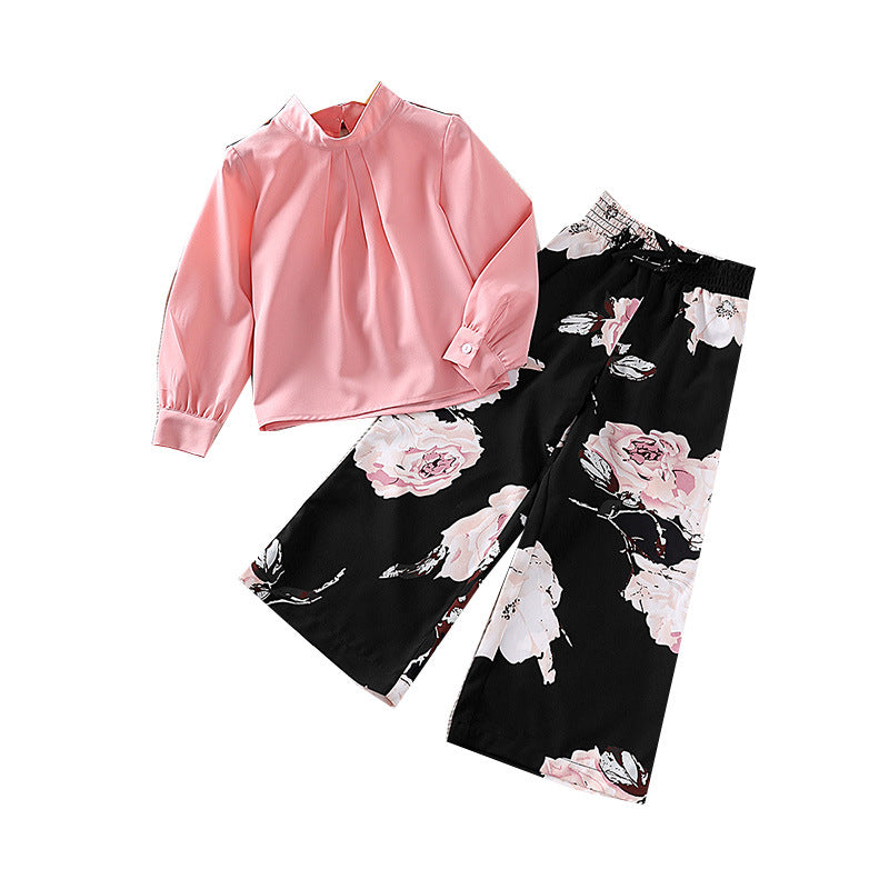 Girls Pink Top with Palazzos