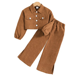 Girls Brown Shirt with Trousers