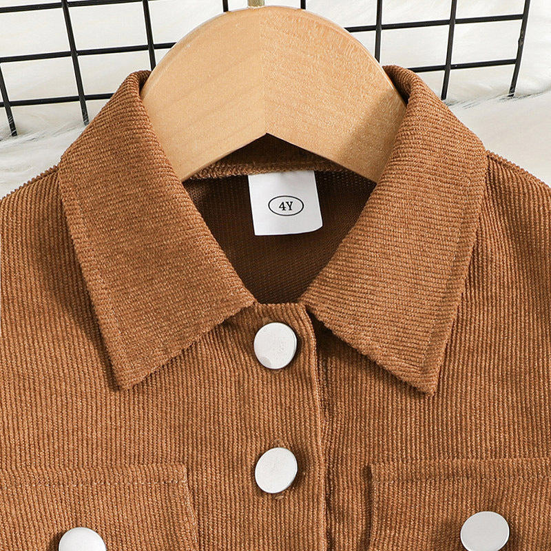 Girls Brown Shirt with Trousers