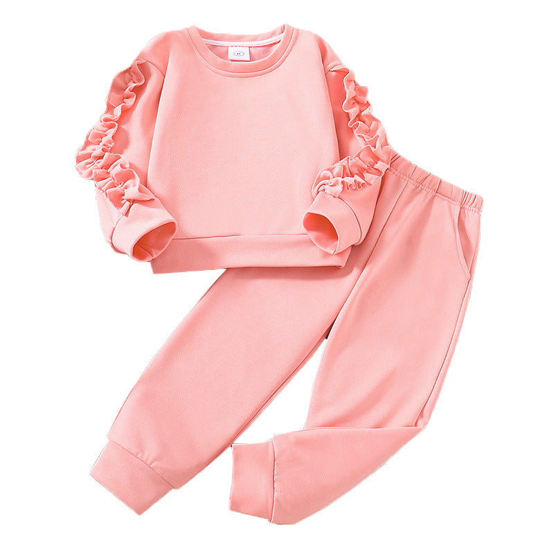 Girls Pink T-shirt with Trousers