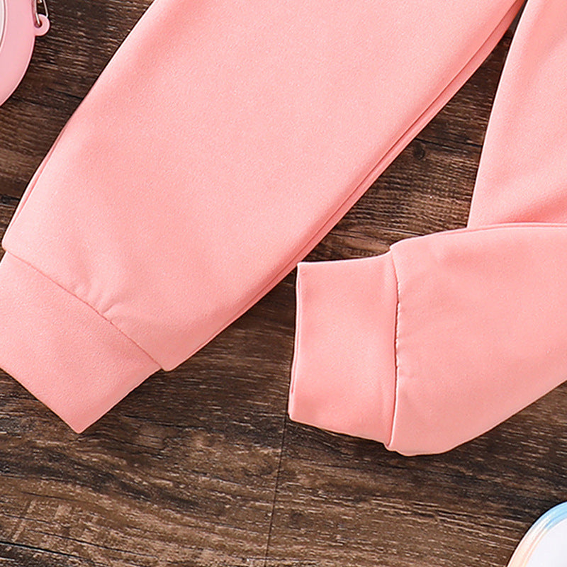Girls Pink T-shirt with Trousers