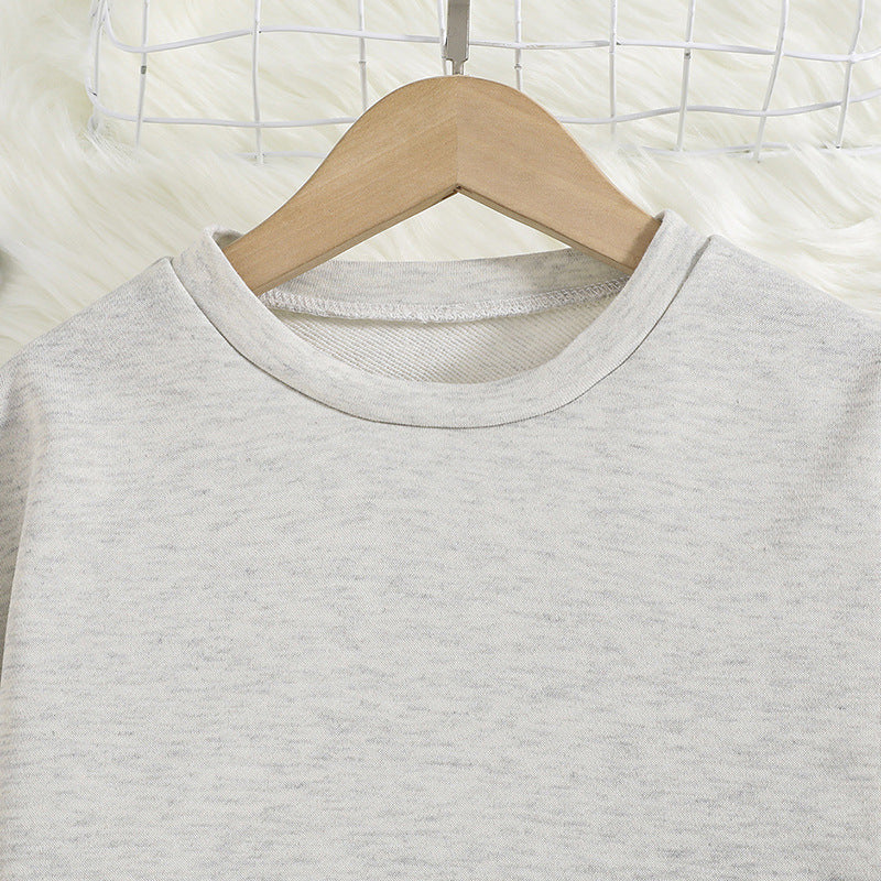 Girls Grey Top with Palazzos