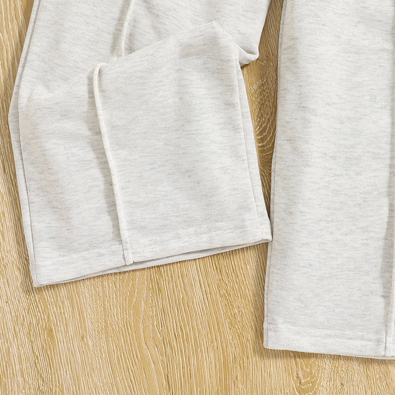 Girls Grey Top with Palazzos