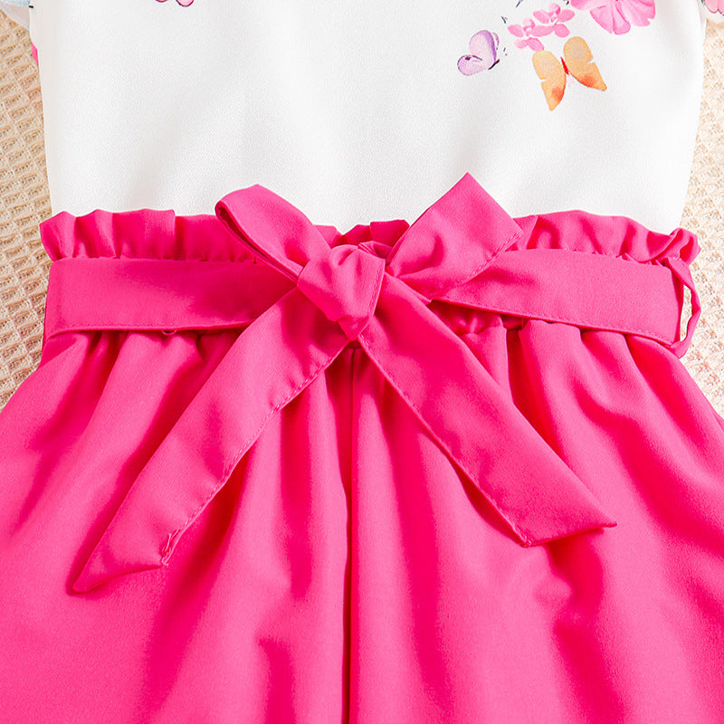 Girls Printed Top with Palazzo