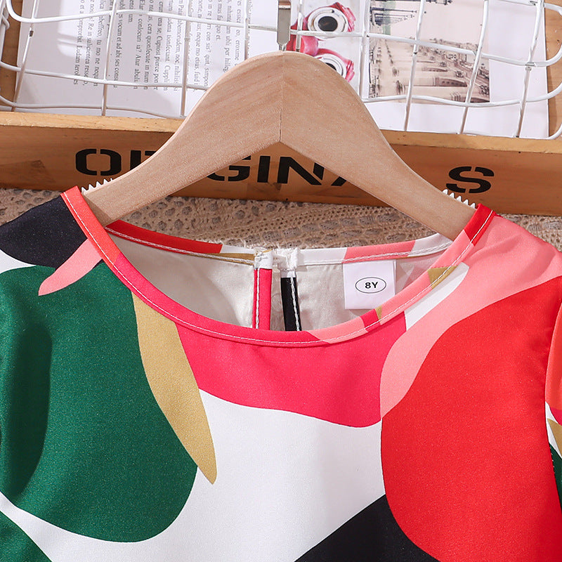 Girls Printed Top with Shorts