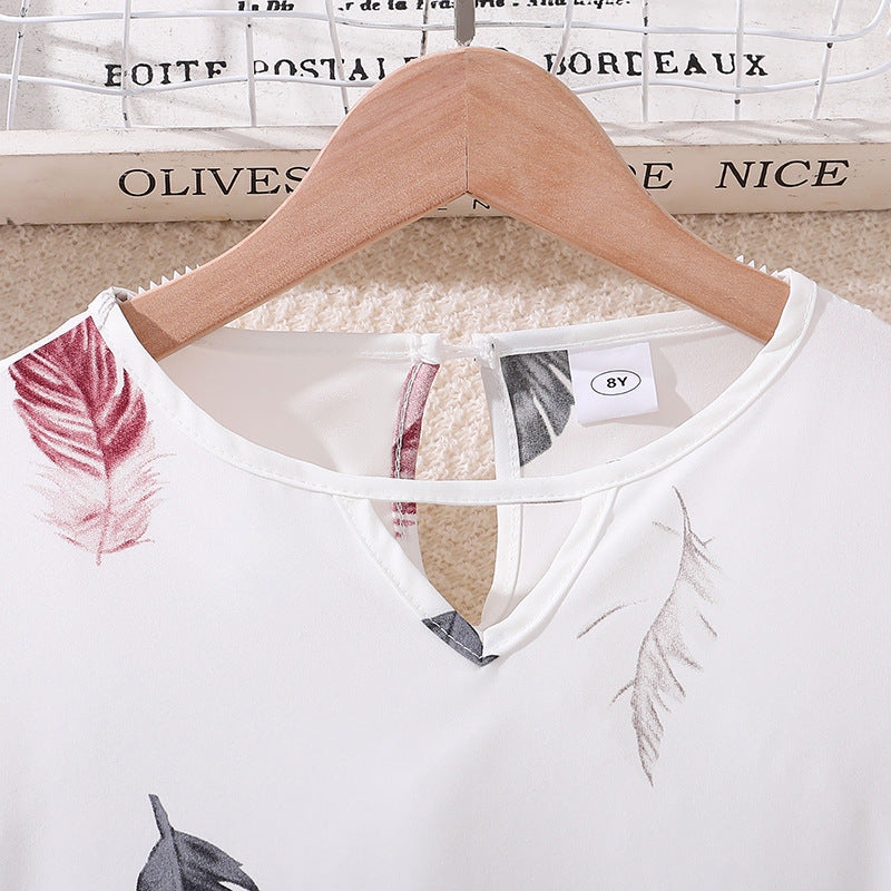 Girls Printed Top with Shorts