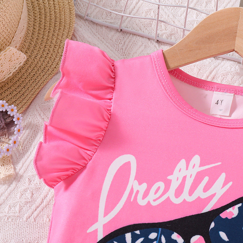 Girls Printed Top with Shorts