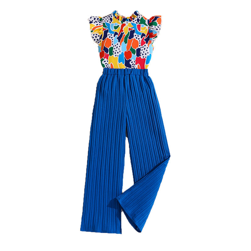 Girls Printed Top with Palazzos