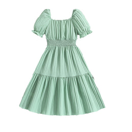 Puff Sleeve Maxi Dress