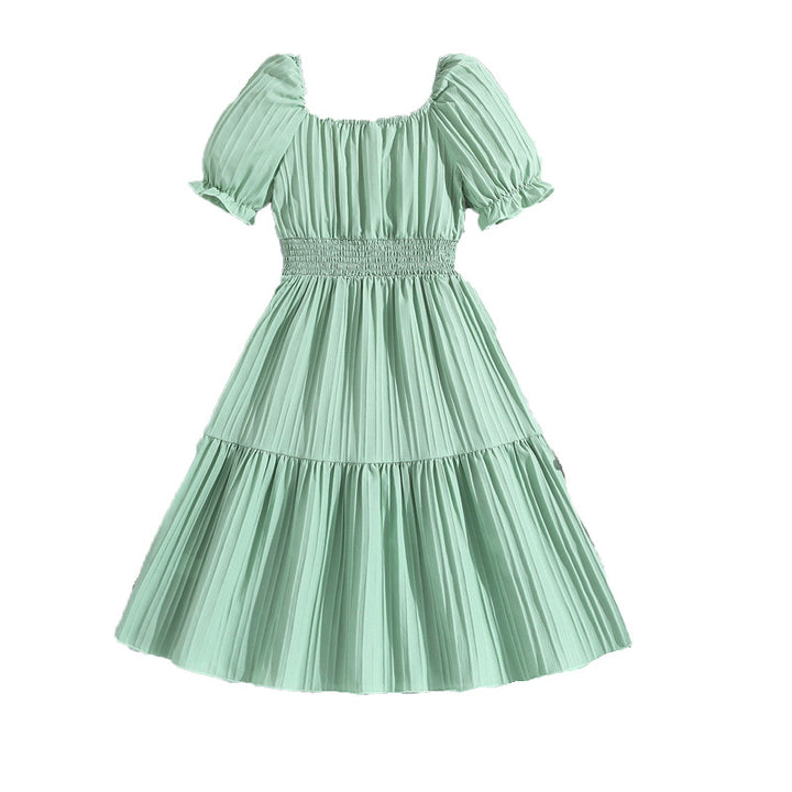 Puff Sleeve Maxi Dress