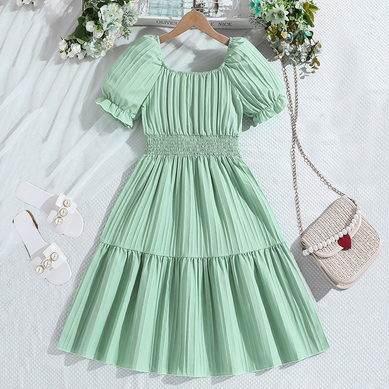 Puff Sleeve Maxi Dress
