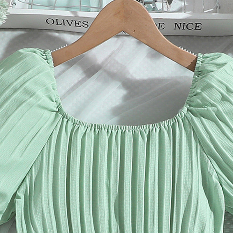 Puff Sleeve Maxi Dress