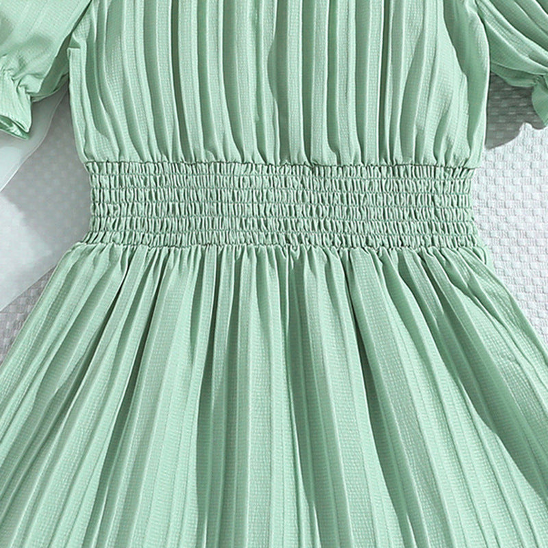 Puff Sleeve Maxi Dress
