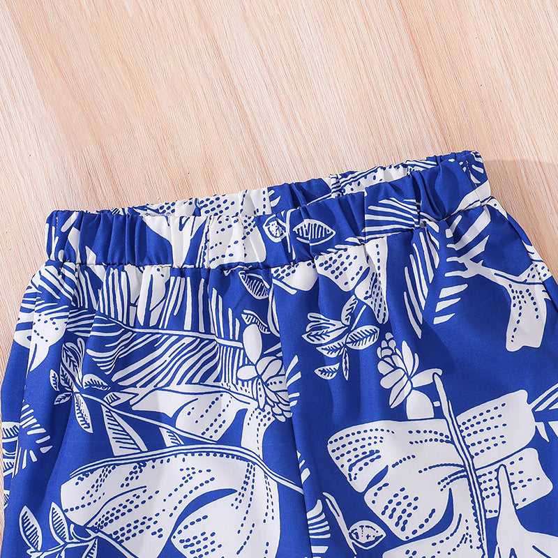 Girls Printed Shirt with Shorts