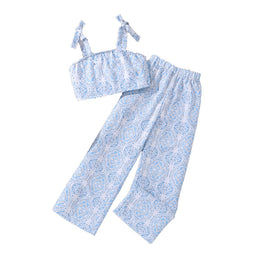 Girls Printed Top with Palazzos