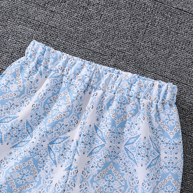 Girls Printed Top with Palazzos