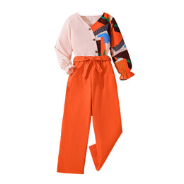 Girls Printed Top with Palazzos