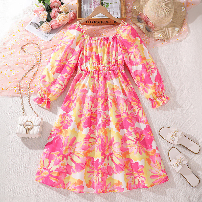 Floral Print Fit & Flare Dress