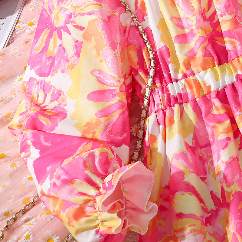 Floral Print Fit & Flare Dress
