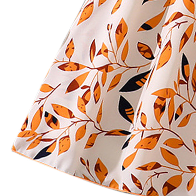 Girls Floral PrintedA-Line Dress Comes with a belt