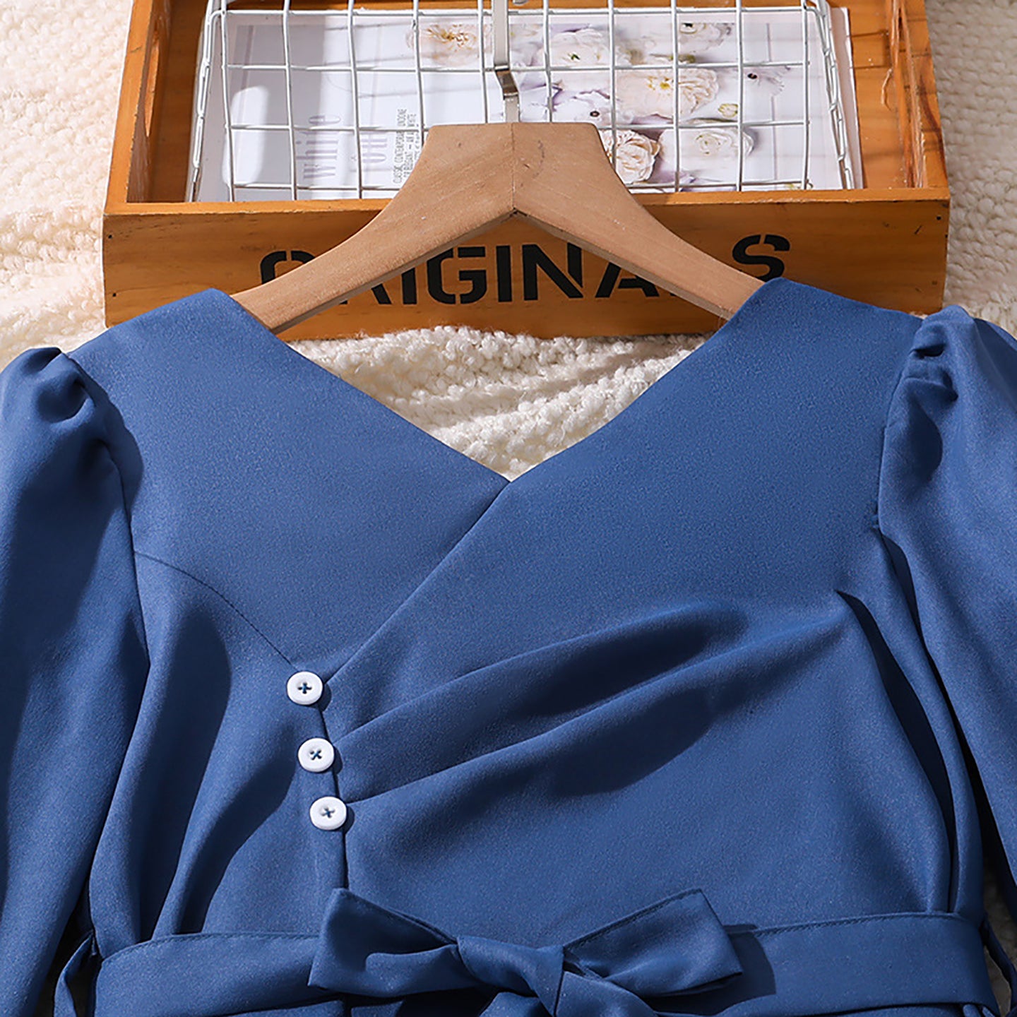 Girls V-Neck Top with Trousers