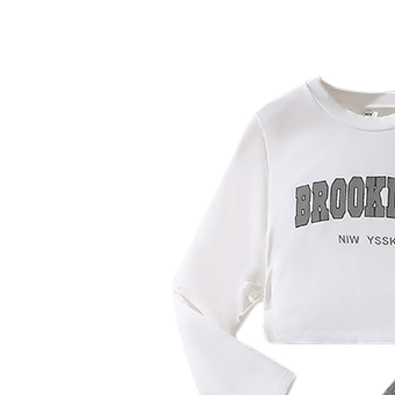 Girls Printed Long Sleeves T-Shirt With Trouser