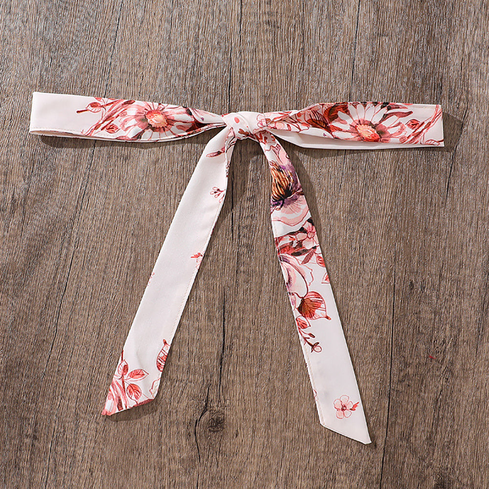 Girls Floral Print A-Line Dress