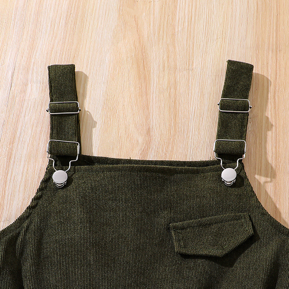 Girls Top with Trouser & Suspenders