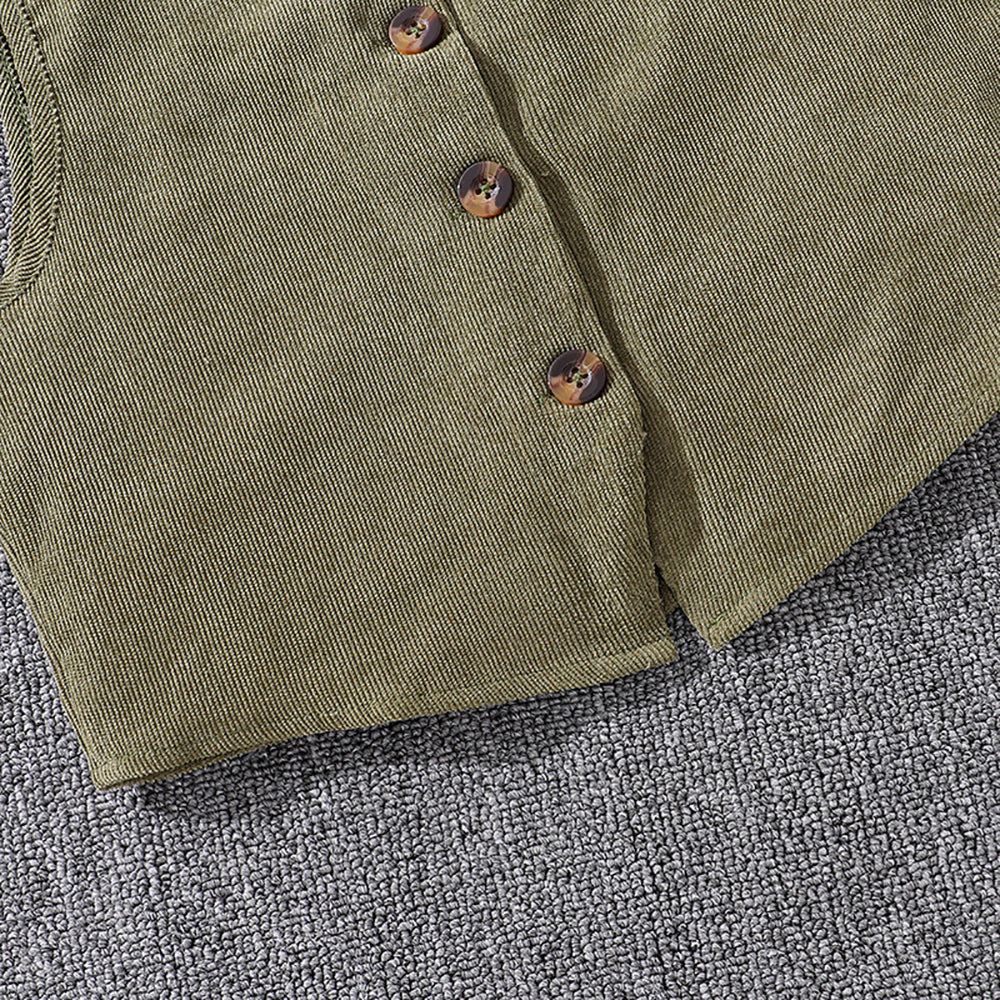 Girls Round Neck Long Sleeves Top With Trouser With Jacket