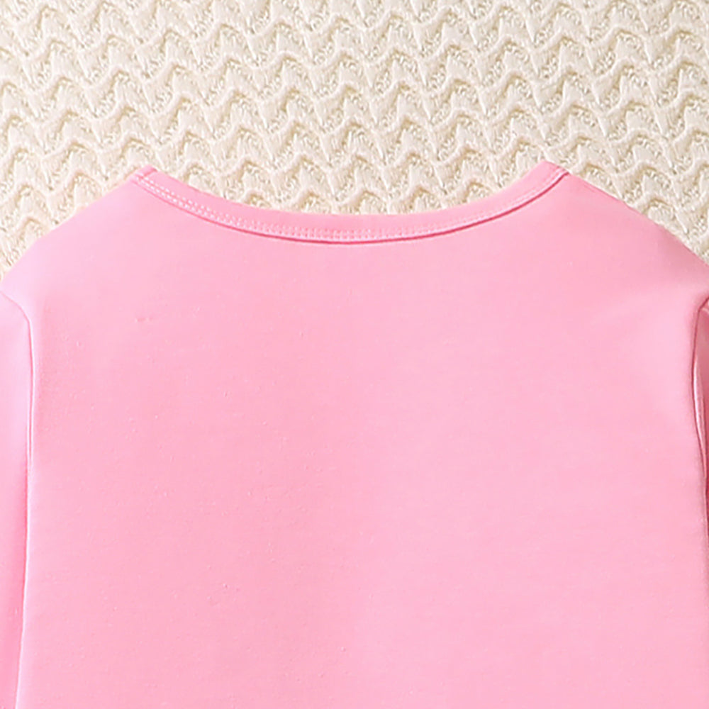 Girls Printed Long Sleeves T-shirt With Trouser