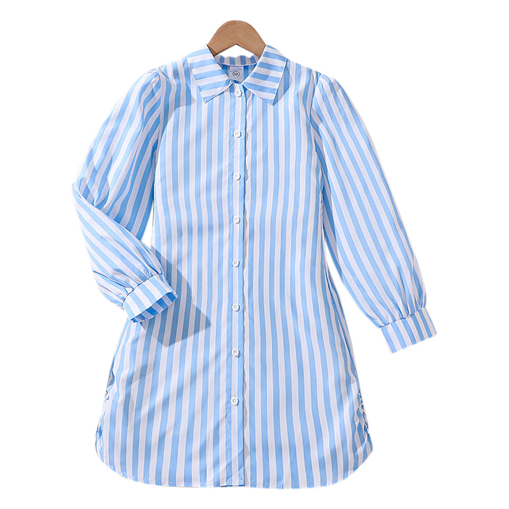 Girls Striped A-Line Dress