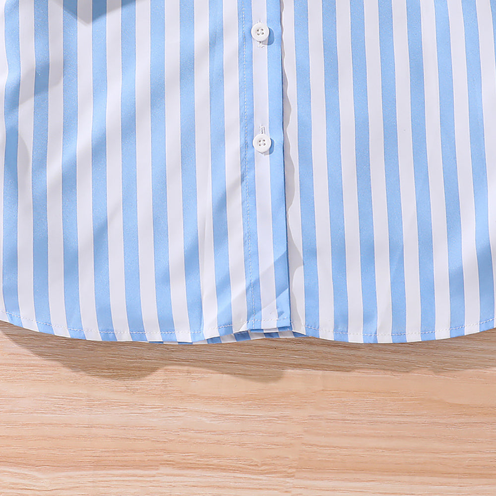 Girls Striped A-Line Dress